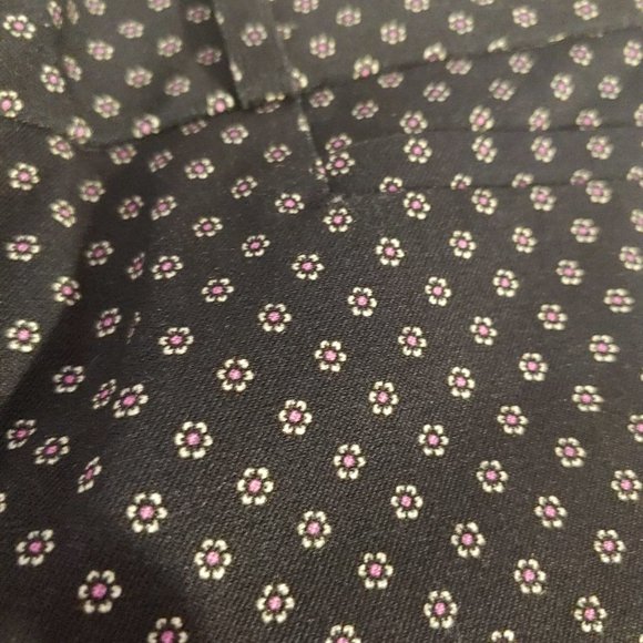 New with tags! Banana Republic Sloan Pant in Navy Print (Flower Polka Dots) 00P - Picture 7 of 7